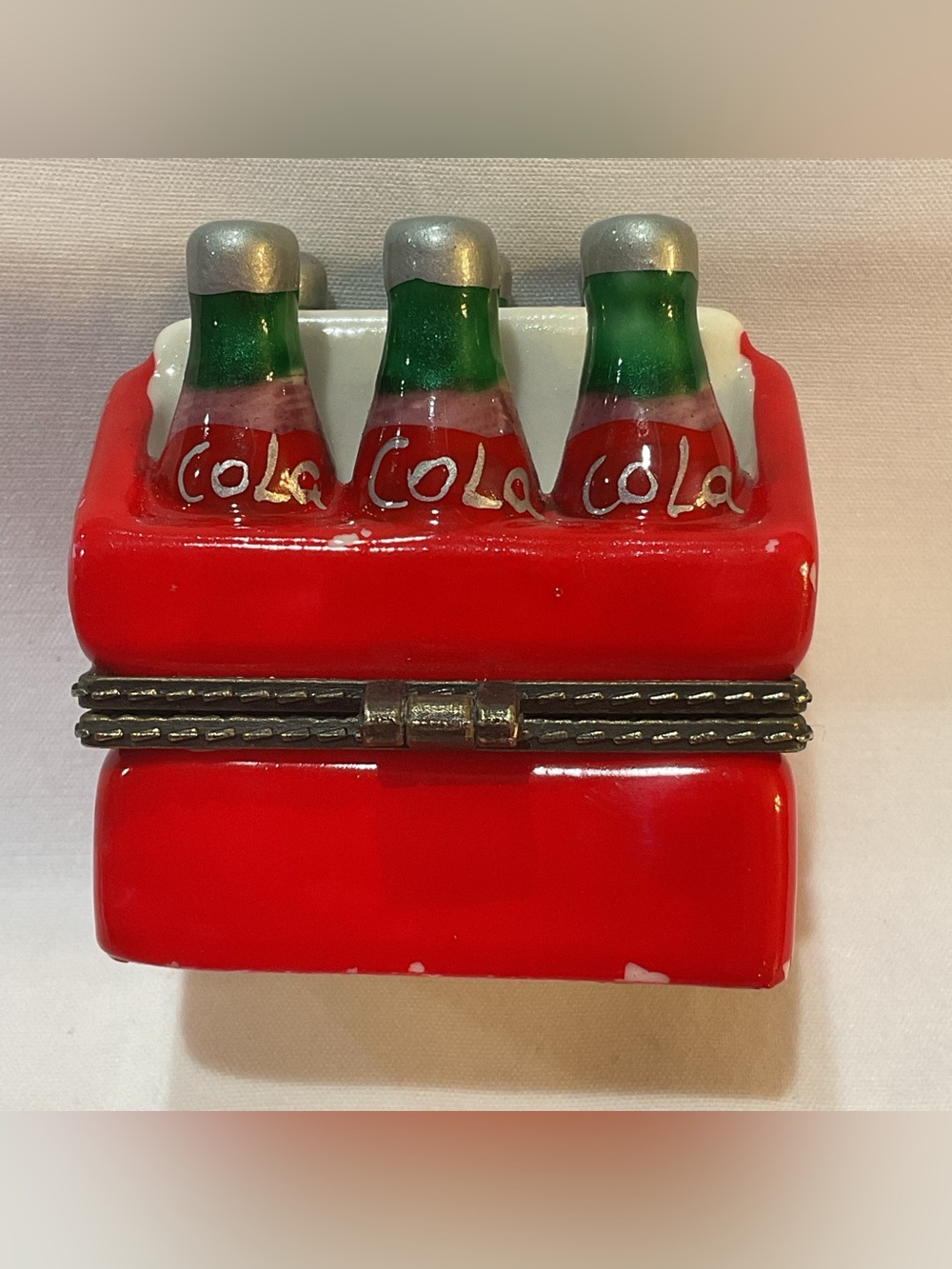 TWO Mini Ceramic Keepsake Boxes-Cola & Tea Set - Picture 9 of 9